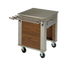Thumbnail image #1 for DineXpress Mitered Corner Mobile Serving Counter, Stainless Steel, 36-Inch Height
