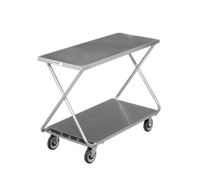 Galvanized Solid-Bottom Stocking/Marking Truck with Polished Deck