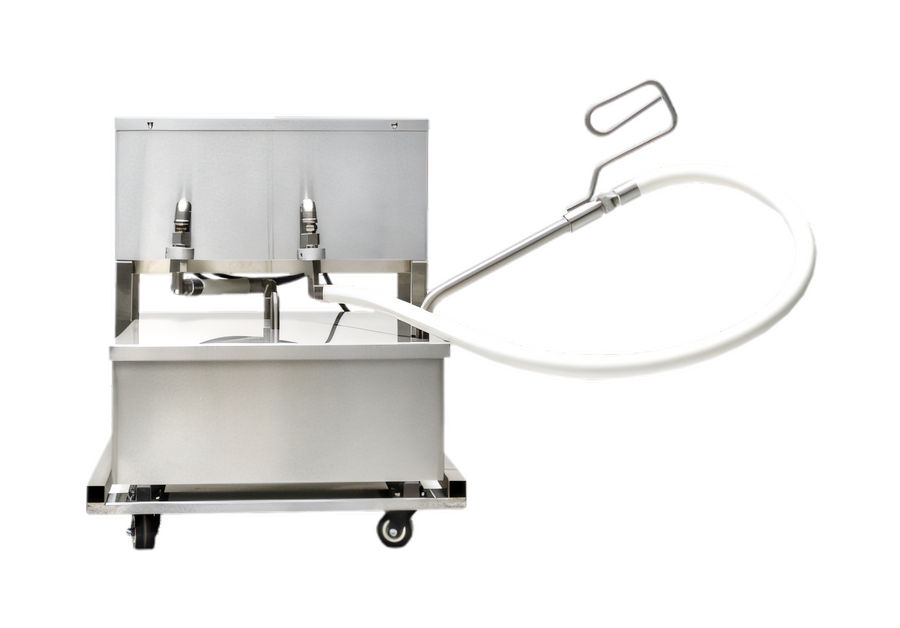 Product image #1 for Portable Stainless Steel Fryer Filter with 80 lb Capacity, Reversible Pump and 5-Foot Hose