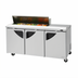 Thumbnail image #1 for Turbo Air Super Deluxe 72-5/8-Inch Three-Section Sandwich/Salad Prep Table with 12-Pan Opening