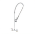 Thumbnail image #1 for T&S Brass EasyInstall Workboard Deck Mount Pre-Rinse Mixing Faucet with Spring-Action Gooseneck, 8-Inch Centers