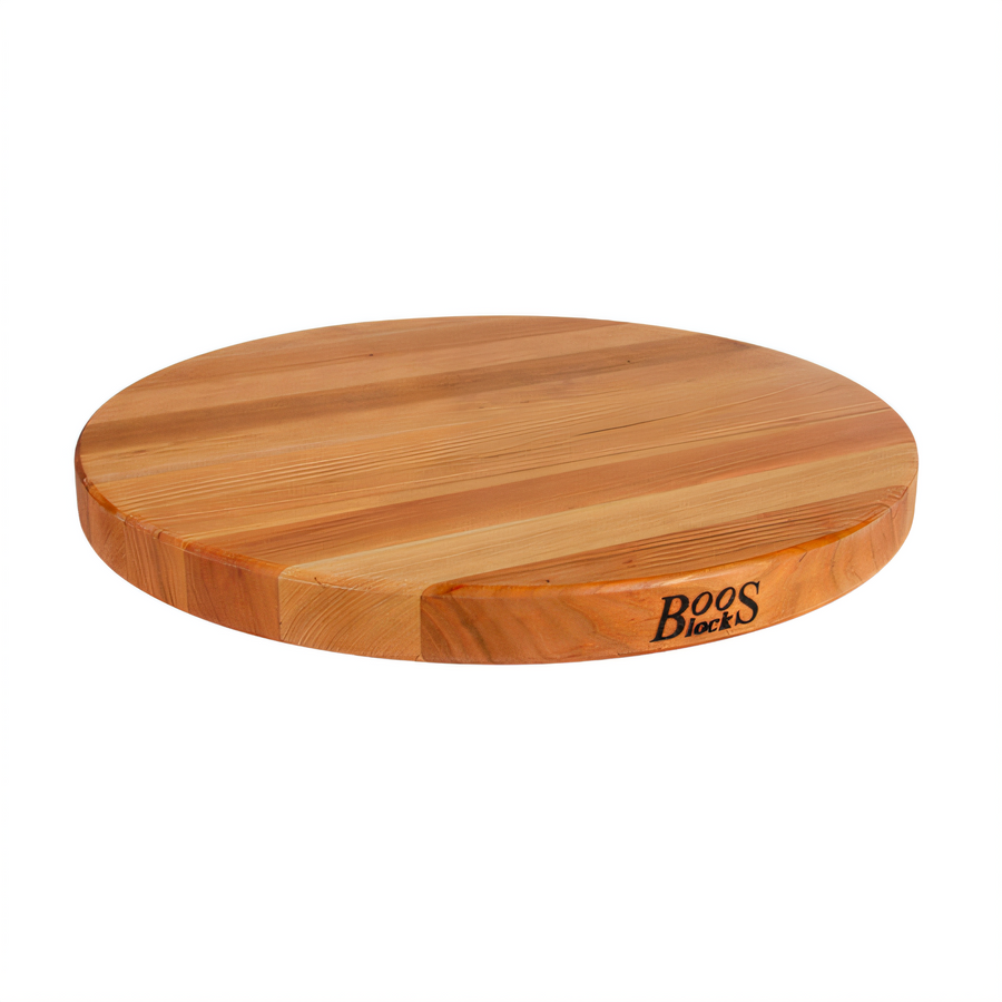 Product image #1 for John Boos Boos Block Round Edge Grain Cherry Cutting Board, 18-Inch Diameter x 1-1/2-Inch Thick, Reversible, Oil Finish