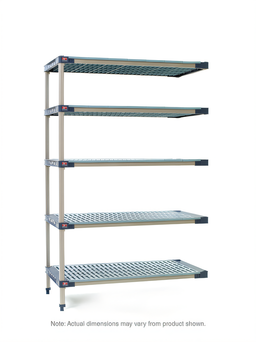 Product image #1 for MetroMax 4 5-Shelf Add-On Polymer Shelving Unit, 60W x 24D x 74H