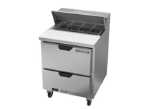 Beverage-Air SPED27HC 27-Inch One-Section Sandwich Top Refrigerated Prep Table with 2 Drawers