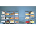 Thumbnail image #1 for MetroMax Q qwikTRAK Double-Deep High-Density Floor Track Stationary End Unit Kit, 74 Inch Posts