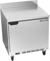 Beverage Air 32-Inch One-Section Worktop Freezer with Solid Door, 7.2 Cu. Ft., Rear-Mounted R290 Refrigeration