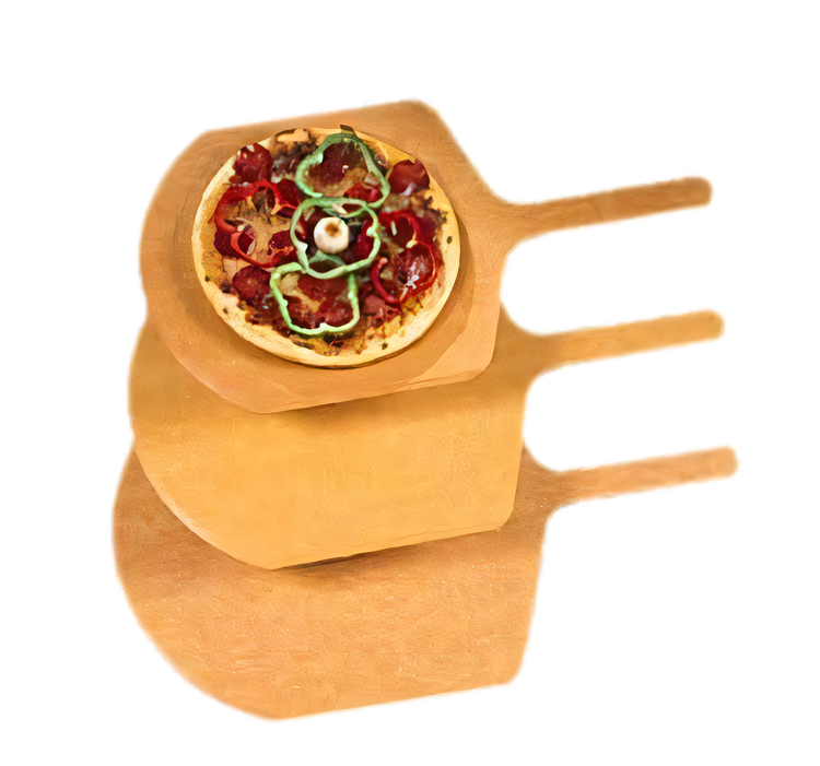 Product image #1 for American Metalcraft MP1222 Pressed Wood Pizza Peel — 12" x 14" Blade, 22" Overall Length