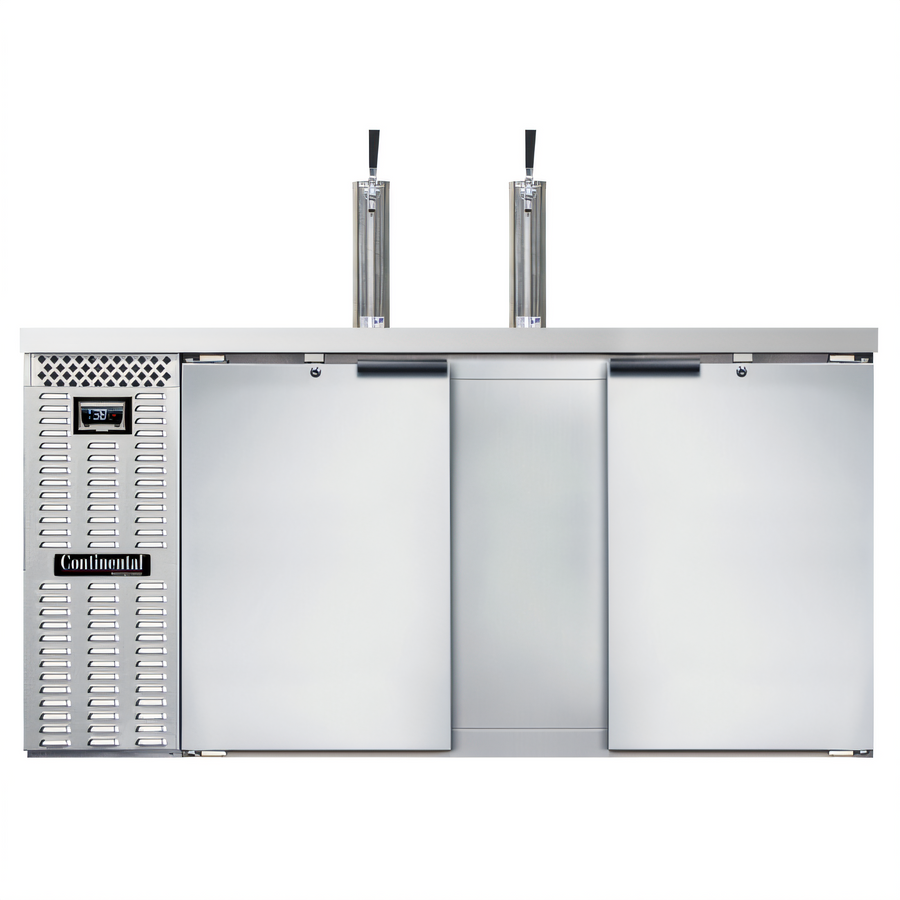 Product image #1 for Continental Refrigerator KC69NSS 69-Inch Two-Tap Three-Keg Cooler