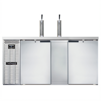 Continental Refrigerator KC69NSS 69-Inch Two-Tap Three-Keg Cooler