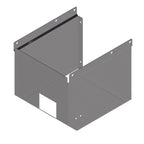 Thumbnail image #1 for John Boos PBHS-APN-0909-S-KV2 Stainless Steel Deck-Mount Apron for 9" x 9" Wall-Mount Hand Sink, Double Pedal Knee Valve Ready