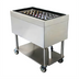 Thumbnail image #1 for Glastender Mobile Stainless Steel Bar Ice Bin with Undershelf and Drain Valve, 85 lb. Capacity