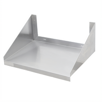 Sapphire Manufacturing Wall-Mount Microwave Shelf, 24 x 18-Inch, 18-Gauge Stainless Steel