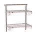 Thumbnail image #1 for Metro SmartWall Wall-Mounted Two-Shelf Shelving Starter Kit, Metroseal Gray