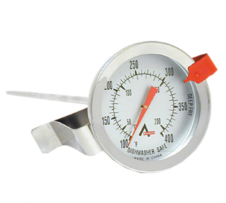 Product image #1 for Stainless Steel Clip-On Deep Fry/Candy Dial Thermometer, 12-1/2 Inch Long