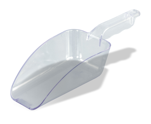 Product image #1 for Crestware 24 oz Clear Polycarbonate Flat-Bottom Utility Scoop