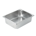 Thumbnail image #1 for Vollrath Super Pan V® 30242 1/2 Size Solid Stainless Steel Hotel Pan, 4-Inch Deep, 6.7 Qt, 22 Gauge Case of 6