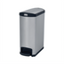 Thumbnail image #1 for Rubbermaid Commercial Slim Jim 13 Gallon End-Step Stainless Steel Bathroom Trash Can, Black