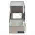 Thumbnail image #1 for San Jamar 2-Tier Stepped Condiment Center with Individual Notched Lids, 2 x 1 Quart Inserts, Stainless Steel