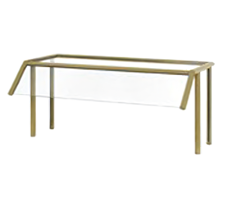 Product image #1 for Vollrath Traditional Single-Sided Buffet Breath Guard with Top Shelf for 4-Well Servers