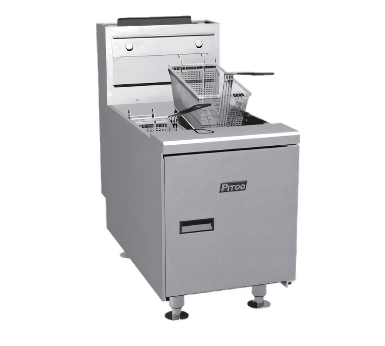 Product image #1 for Solstice Standard Countertop Tube-Fired Gas Fryer, 35 lb. Oil Capacity