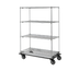 Thumbnail image #1 for Metro Super Erecta 4-Shelf Chrome Wire Dolly Truck, 36