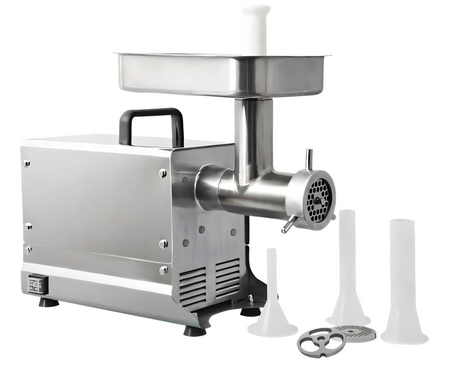 Product image #1 for Omcan #32 Stainless Steel Countertop Electric Meat Grinder, 1.5 HP