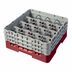 Thumbnail image #2 for Camrack® Full Size 16-Compartment Glass Rack with 3 Soft Gray Extenders, Cranberry