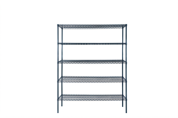 Product image #1 for Mixrite 36-Inch x 24-Inch 5-Shelf Wire Shelving Unit with 86-Inch Posts, Epoxy Slate Gray