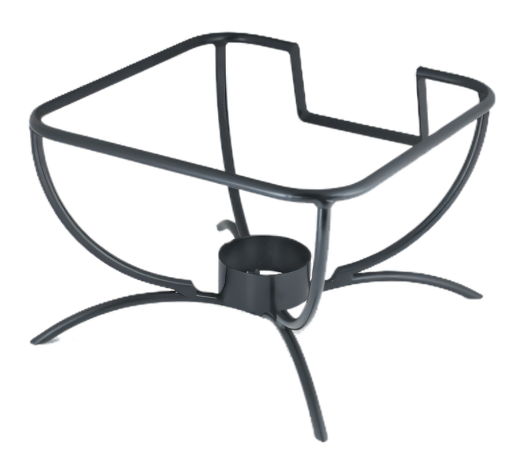 Product image #1 for Intrigue® Black Powder-Coated Chafer Stand for Square Induction Chafers