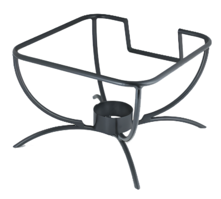Product image #1 for Intrigue® Black Powder-Coated Chafer Stand for Square Induction Chafers