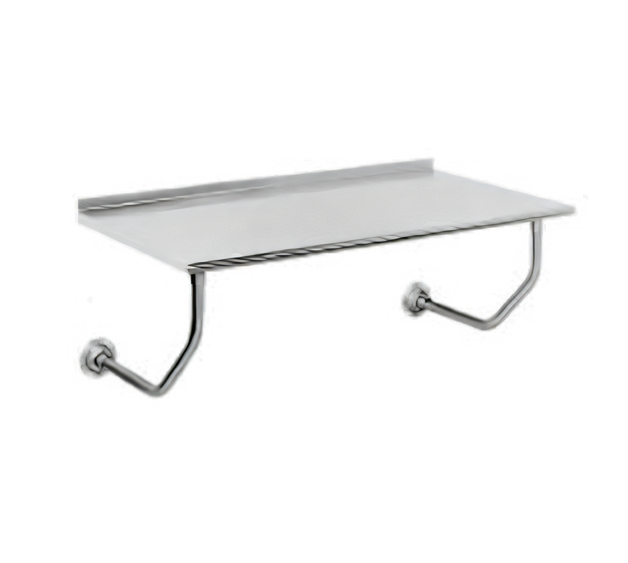 Product image #1 for Advance Tabco 96 x 30 Inch Wall-Mounted Stainless Steel Work Table with 1-1/2 Inch Rear Backsplash