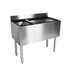 Thumbnail image #1 for CHOICE 42-Inch Underbar Combo Ice Bin/Cocktail Unit with Left 6-Bottle Storage