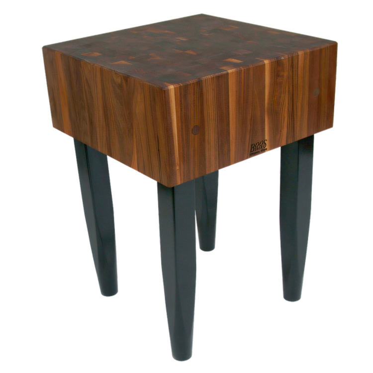 Product image #1 for John Boos Pro Chef 30" x 24" x 34" American Black Walnut End Grain Butcher Block Work Table