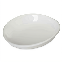 Stadia® 8-1/2-Inch Greige Deep Oblong Melamine Pasta Plate