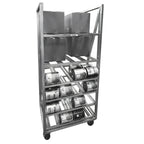 Thumbnail image #1 for Channel Manufacturing CSBR-80 Stationary Aluminum Can and Storage Rack, 80 #10 Can Capacity, Without Top