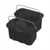 Thumbnail image #1 for Rubbermaid Commercial 10-Quart Sanitizing Caddy, Black Plastic Tub