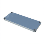 Thumbnail image #1 for Sapphire Manufacturing UDS-1824S Stainless Steel Work Table Undershelf, 19"W x 13-1/8"D x 1-1/2"H, 18 Gauge, 4 Leg Holes