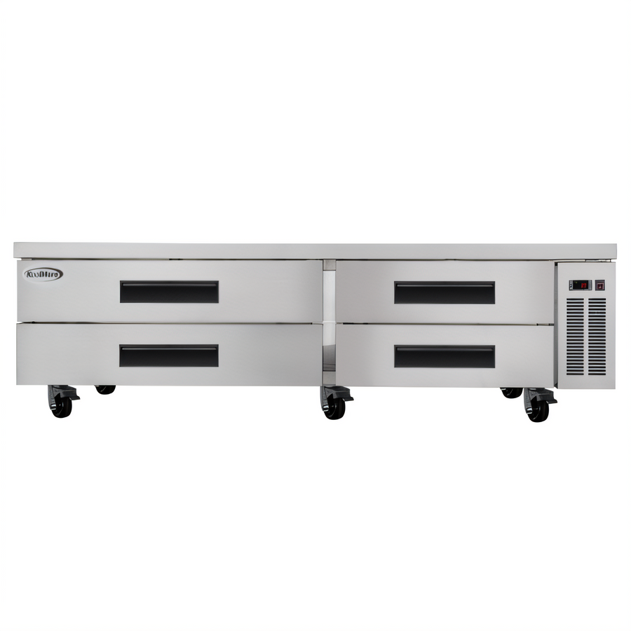 Product image #1 for KoolMore 84-Inch Commercial Chef Base Refrigerator Storage Cabinet with 4 Refrigerated Drawers