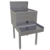 Thumbnail image #1 for Glastender Underbar Blender Station with Drainboard Top and Recessed Blender Shelf, 18 Inch x 29 Inch, Stainless Steel