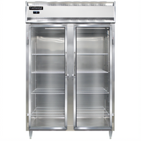 Continental Refrigerator Designer Line D2FNGD Two-Section Full-Height Glass Door Reach-In Display Freezer