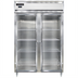 Thumbnail image #1 for Continental Refrigerator Designer Line D2FNGD Two-Section Full-Height Glass Door Reach-In Display Freezer