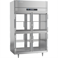 Victory UltraSpec Two-Section Pass-Thru Glass Half-Door Freezer, 48.33 Cu. Ft., Self-Contained, Top-Mounted