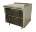 Thumbnail image #1 for Advance Tabco Stainless Steel Open Front Cabinet Base Work Table with Mid-Shelf, 108 x 36 Inches