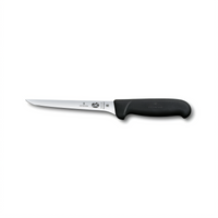 Victorinox Fibrox 6-Inch Straight Flexible Boning Knife with Black Handle