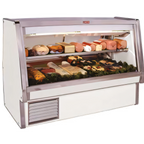 Thumbnail image #1 for Howard-McCray 34E Series SC-CDS34E-6-LED Deli Meat & Cheese Service Case, 76.5 in., Self-Contained, Straight Glass, White
