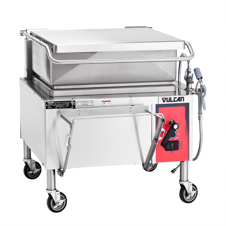 Product image #1 for Vulcan VG40 Gas Braising Pan / Tilt Skillet, 40-Gallon, Manual Tilt, Open Base