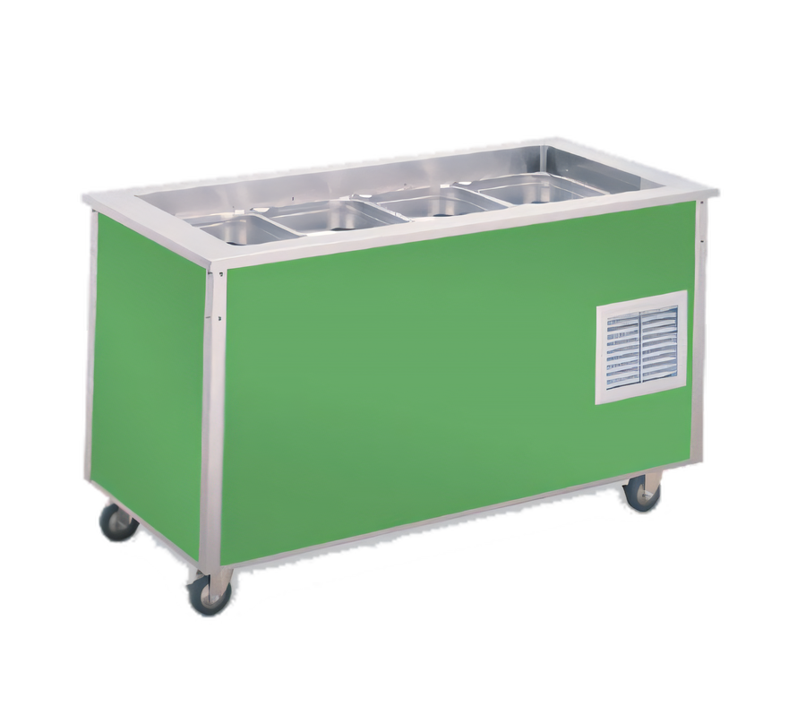 Product image #1 for Vollrath 4-Series Signature Server Stainless Steel Countertop Refrigerated Cold Station, 74 x 28 Inch, 5-Pan