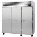 Thumbnail image #1 for Turbo Air PRO PRO-77R-N Three-Section Reach-In Refrigerator, 75.06 cu. ft., Three Solid Doors, Stainless Steel Interior