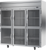 Thumbnail image #1 for Beverage-Air Horizon Series Three-Section Reach-In Freezer with Six Half-Glass Doors, 69.1 Cu. Ft., Top-Mounted Self-Contained Refrigeration