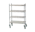 Thumbnail image #1 for Advance Tabco 4-Shelf Chrome Mobile Cart with Rubber Casters, 18 x 48 Inches